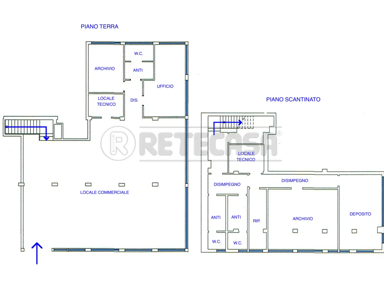 Palazzina commerciale in Via Stazione 71/33, Manzano, {3} - Planimetria 1