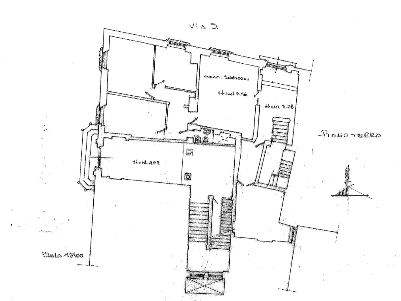Palazzina commerciale in Via Beccheria 35, Lucca, {3} - Planimetria 1