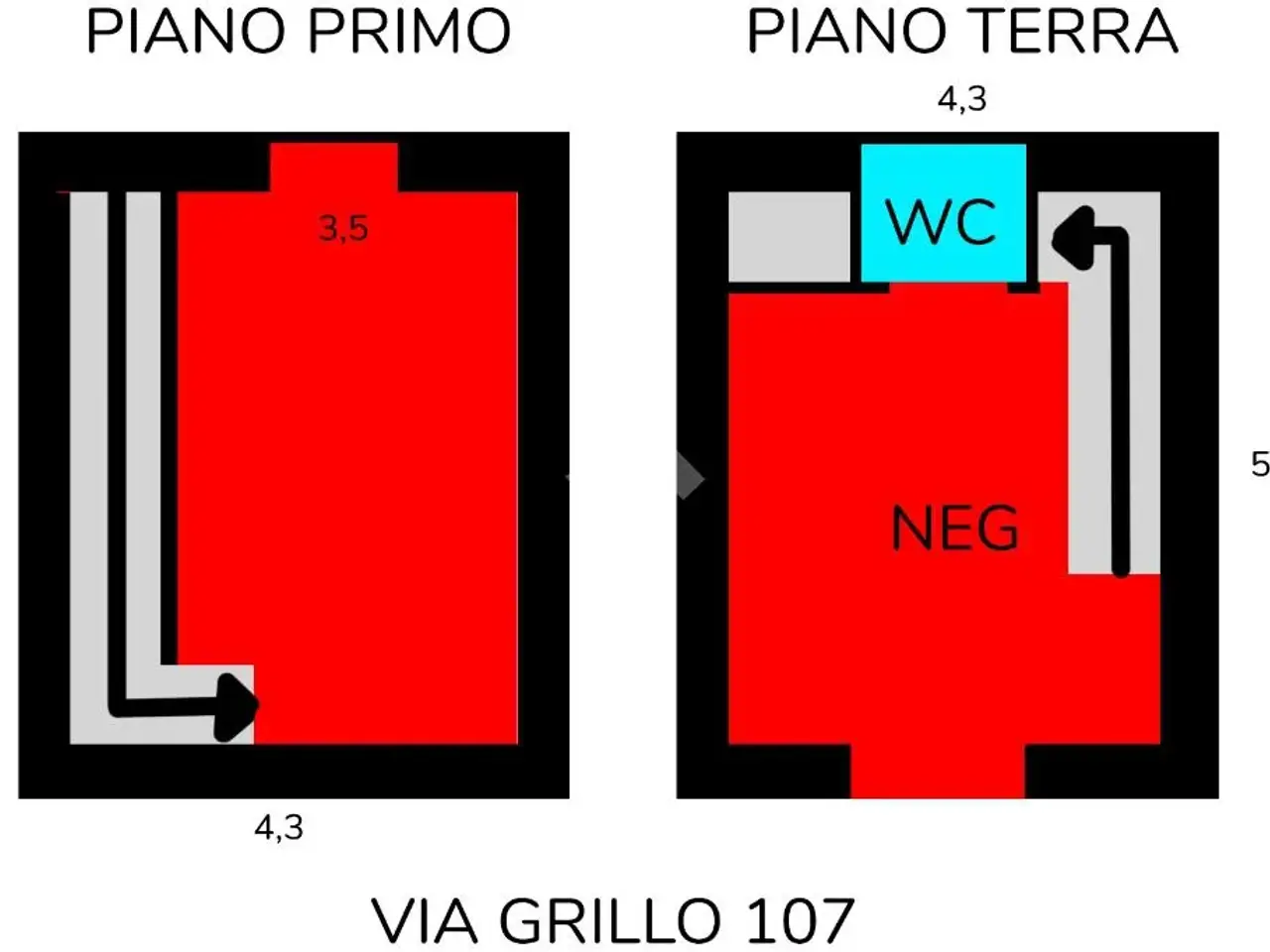Ufficio in Via Crescenzo Grillo 107, Marcianise, {3} - Planimetria 1