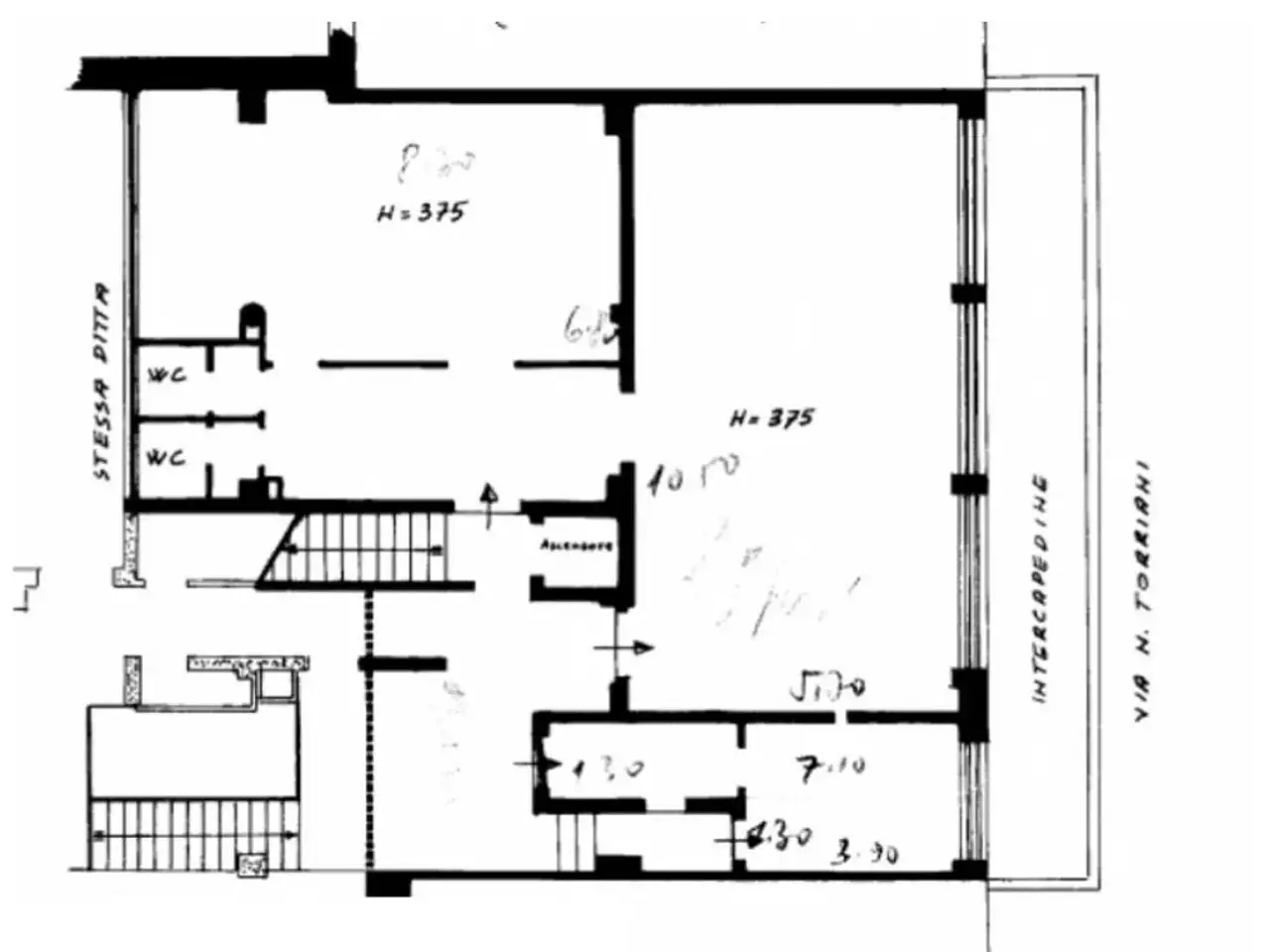 Negozio in Via Napo Torriani, Milano, {3} - Planimetria 1