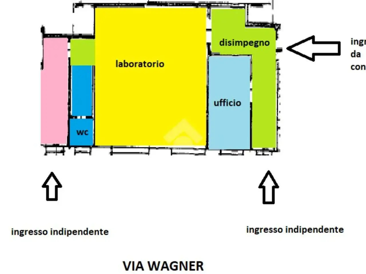 Laboratorio in Via Riccardo Wagner 9, Valenza, {3} - Planimetria 1