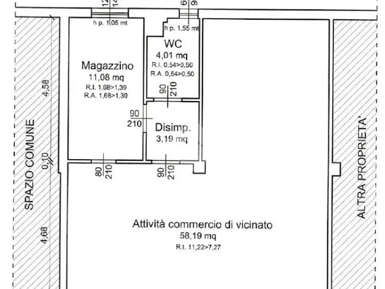 Negozio in Via Marconi 18, Montichiari, {3} - Planimetria 1
