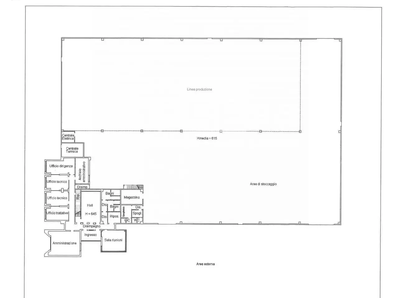 Capannone in Via Amman 32, Cordenons, {3} - Planimetria 1