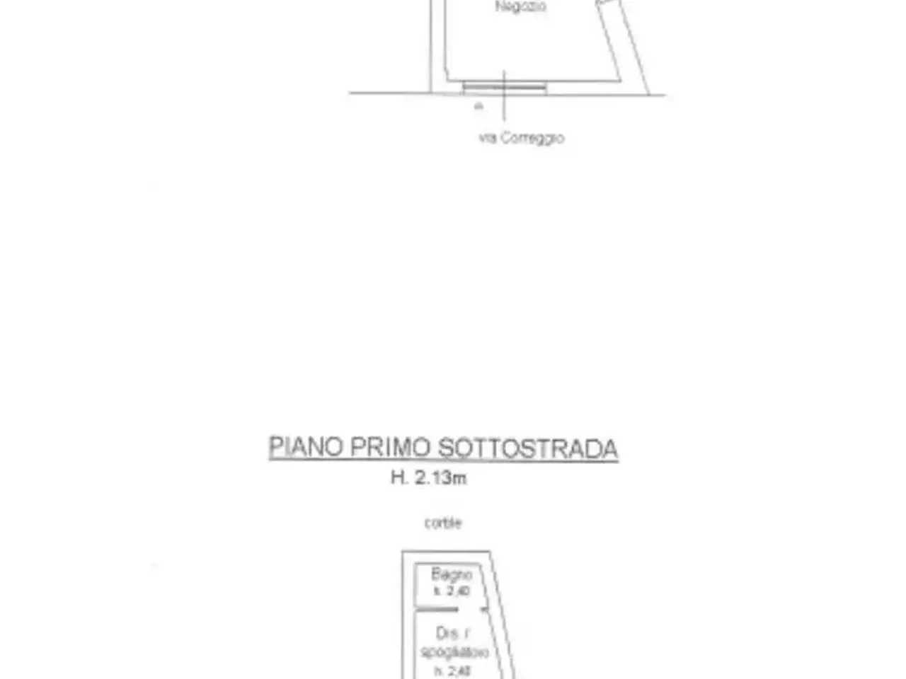 Negozio in Via Correggio 77, Milano, {3} - Planimetria 1
