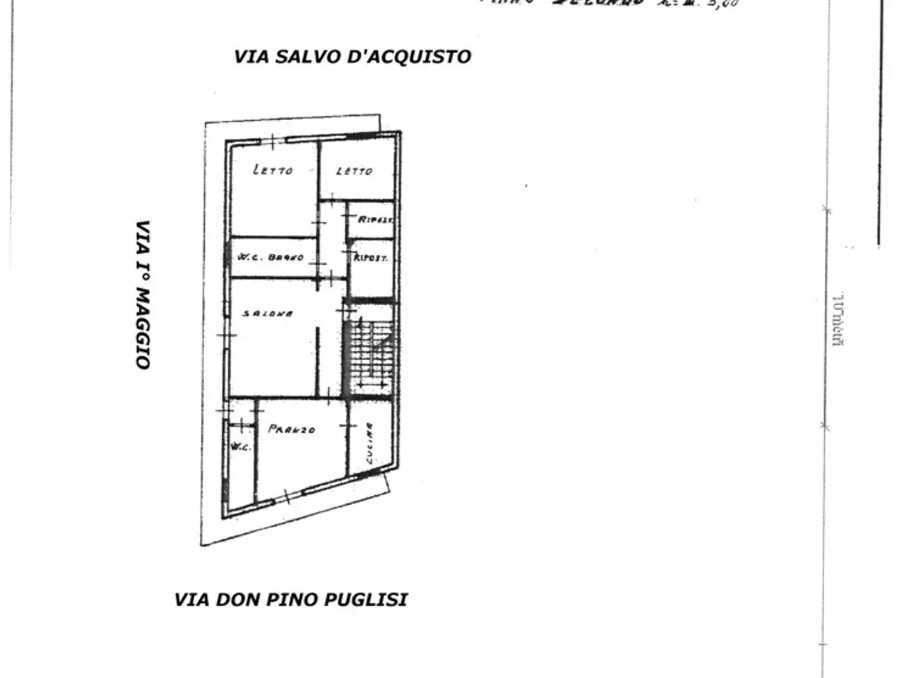 Quadrilocale in vendita, Via Don Pino Puglisi 129, Belmonte Mezzagno - Planimetria 1
