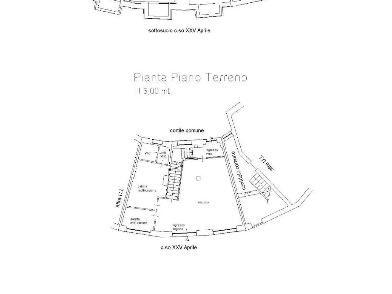 Negozio in Corso XXV Aprile 66, Rivoli, {3} - Planimetria 1