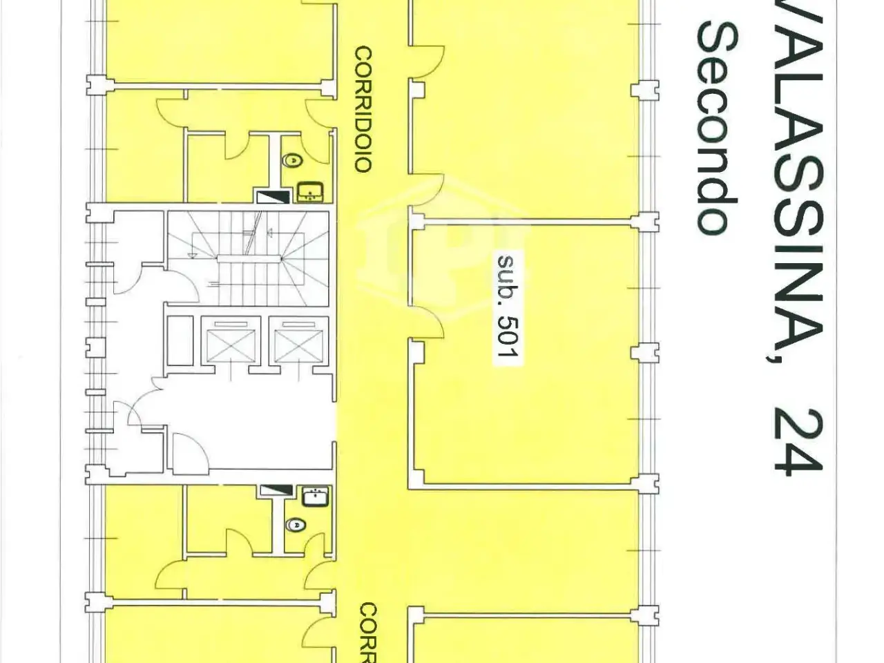 Ufficio in Via Valassina 24, Milano, {3} - Planimetria 1