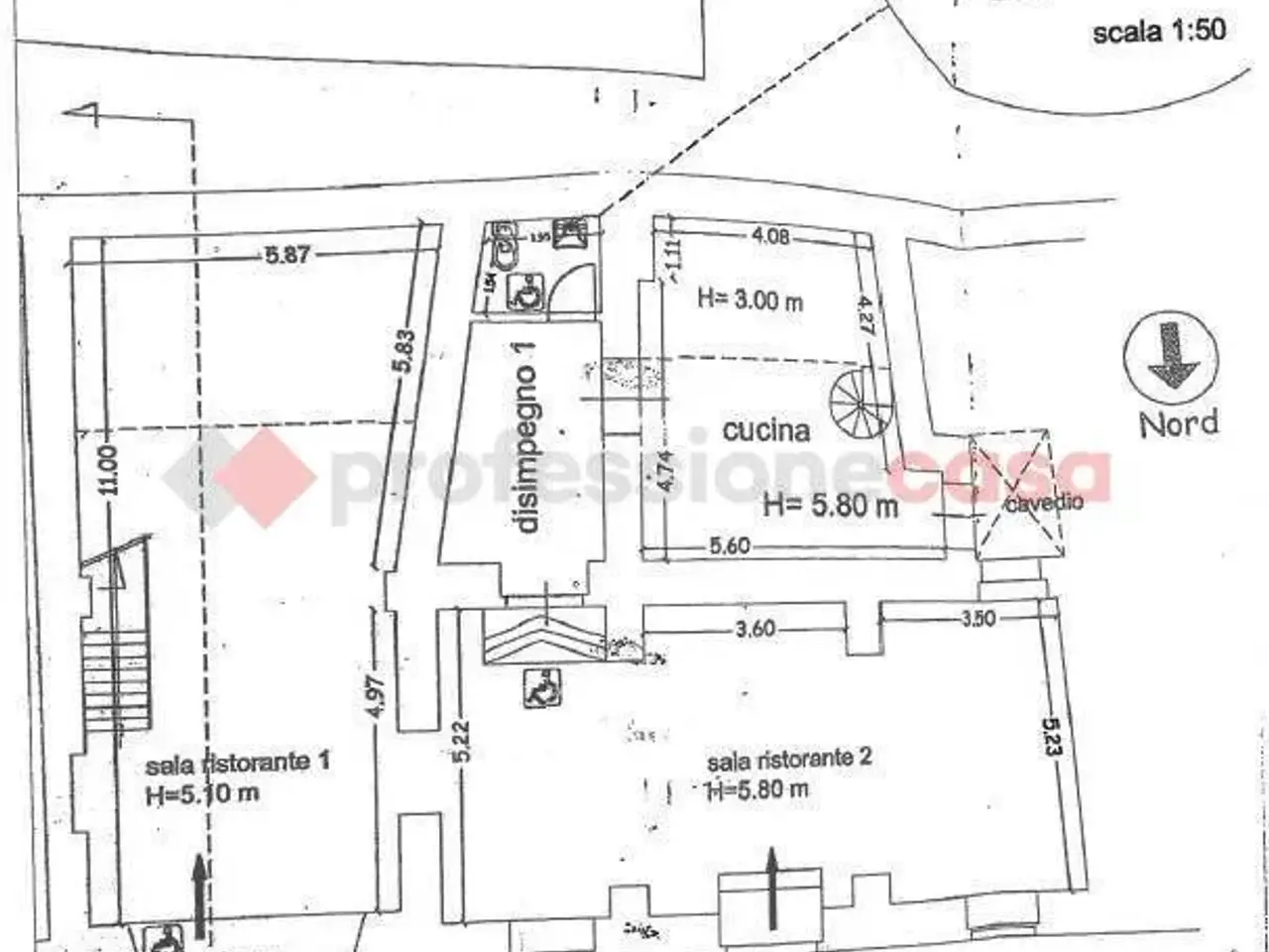 Ristorante in Via del Collegio 13, Siracusa, {3} - Planimetria 1