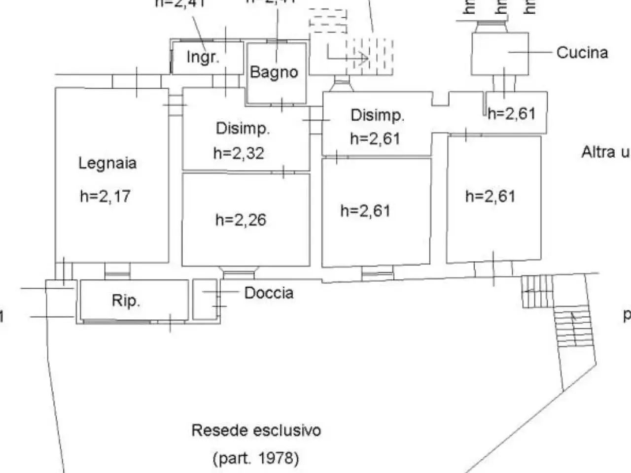 Trilocale in vendita, Barga - Planimetria 1