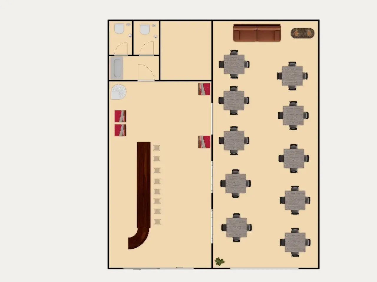 Locale commerciale in Via Luigi De Simone, Lecce, {3} - Planimetria 1