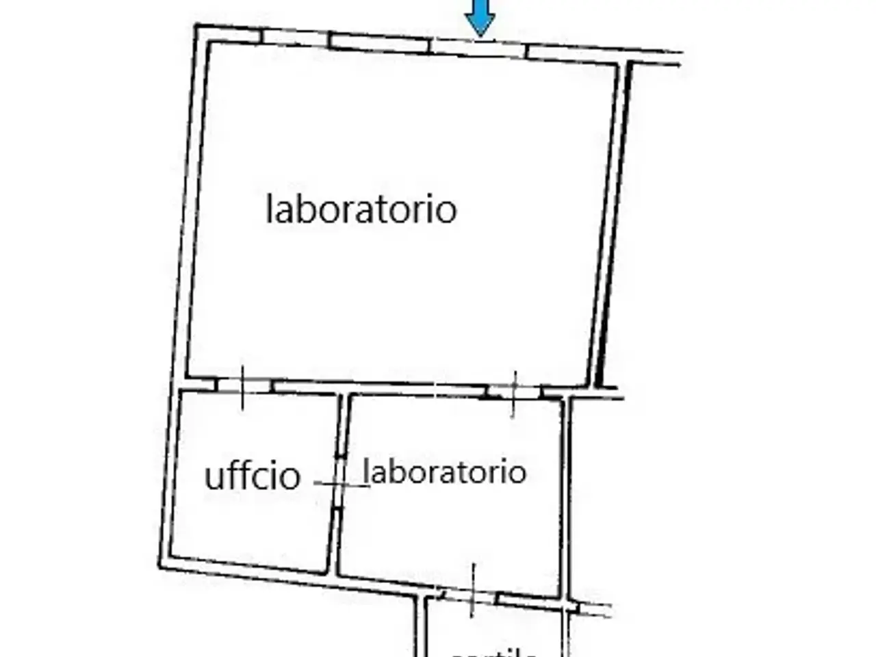 Laboratorio in Mili Marina, Via Vallone dei Medici 2, Messina, {3} - Planimetria 1