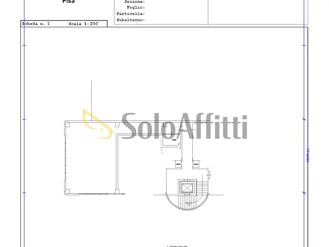 Ufficio in Via Antonio Meucci, Pisa, {3} - Planimetria 1