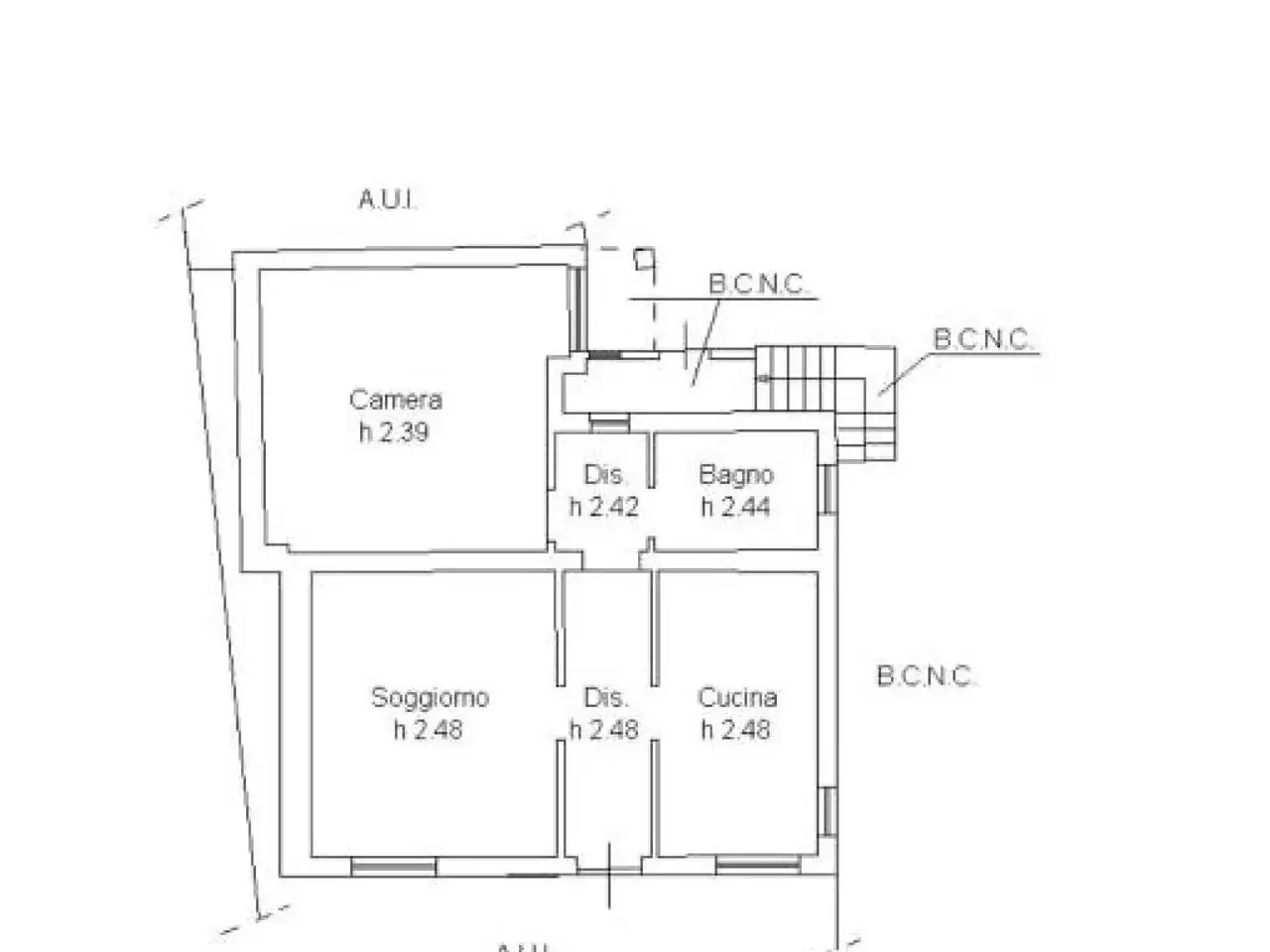 Trilocale in Via Giacomo Zanella 67, Monticello Conte Otto - Planimetria 1