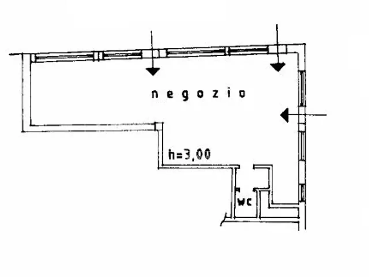 Negozio in Via Trento, Macerata, {3} - Planimetria 1