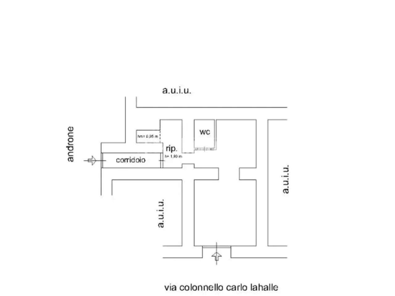 Negozio in Via Colonnello Carlo Lahalle 29, Napoli, {3} - Planimetria 1