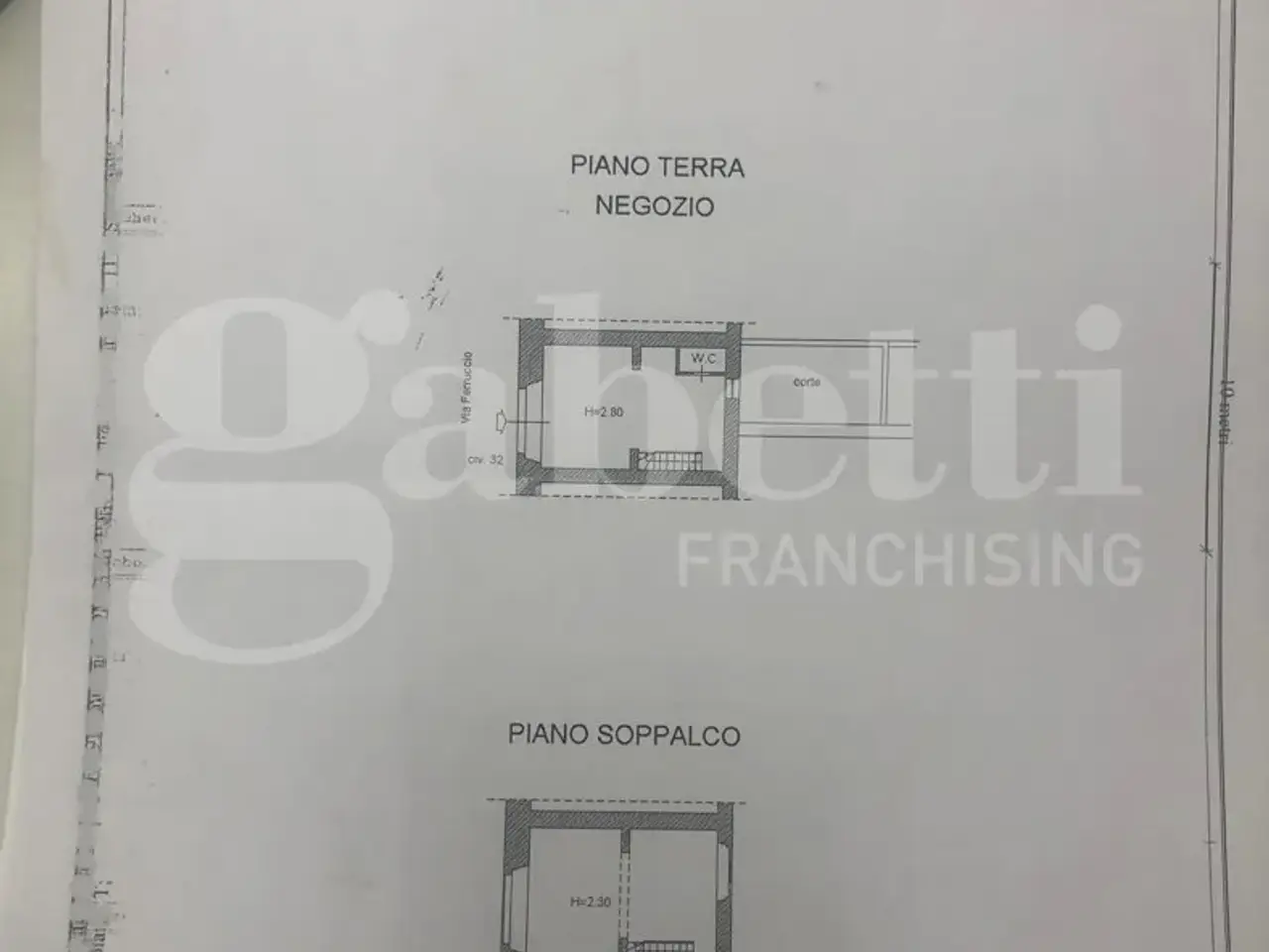 Negozio in Via Ferruccio, Roma, {3} - Planimetria 1