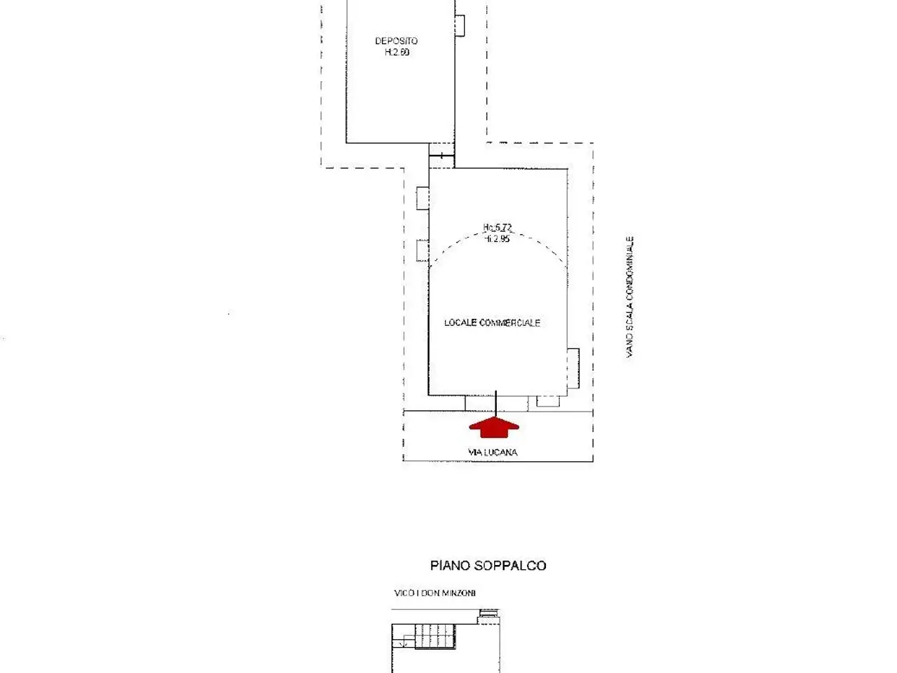 Negozio in Via Lucana, Matera, {3} - Planimetria 1