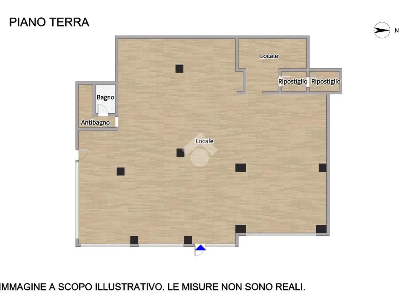 Negozio in Via Montegrappa 6, Grottammare, {3} - Planimetria 1