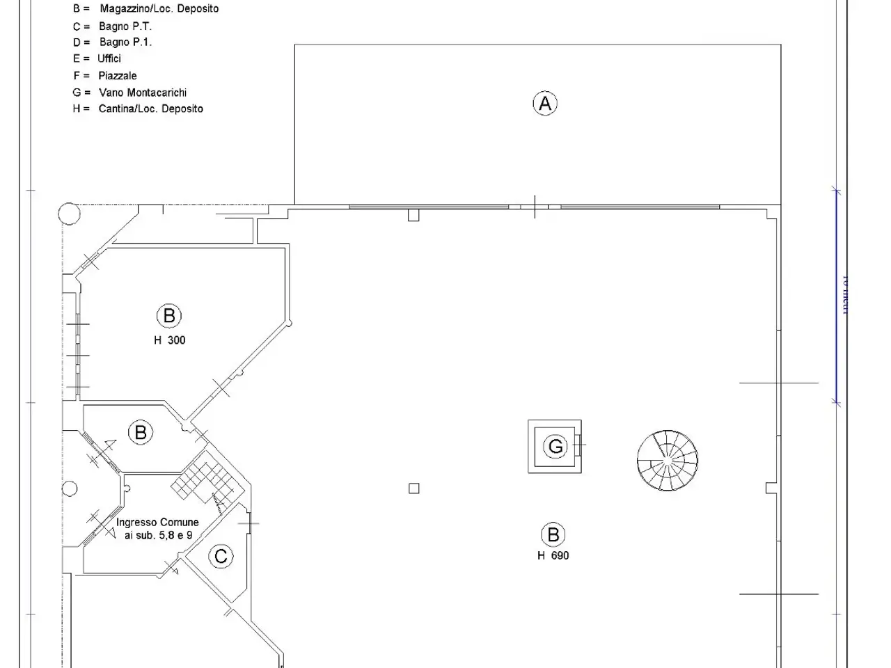 Capannone in , Vigevano, {3} - Planimetria 1