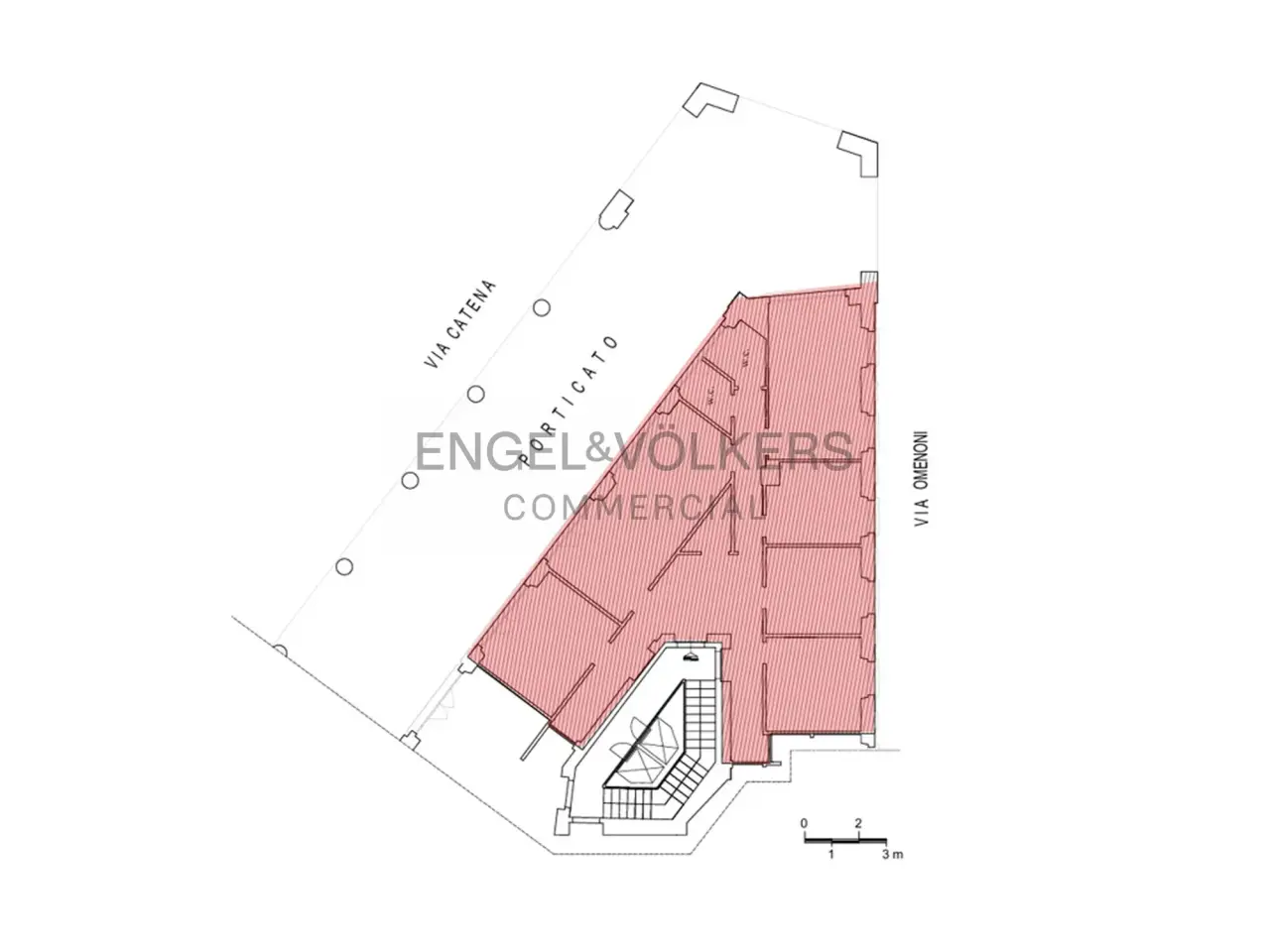 Ufficio in Via degli  Omenoni 2, Milano, {3} - Planimetria 1