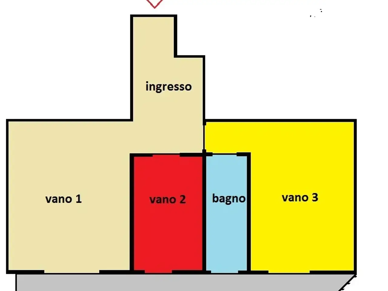 Ufficio in Iginio Rota, Vimercate, {3} - Planimetria 1