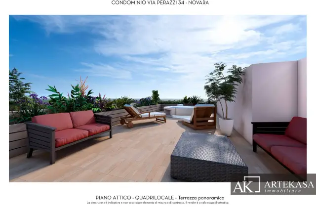 Attico in vendita, Via Costantino Perazzi 34, Novara - Foto 1