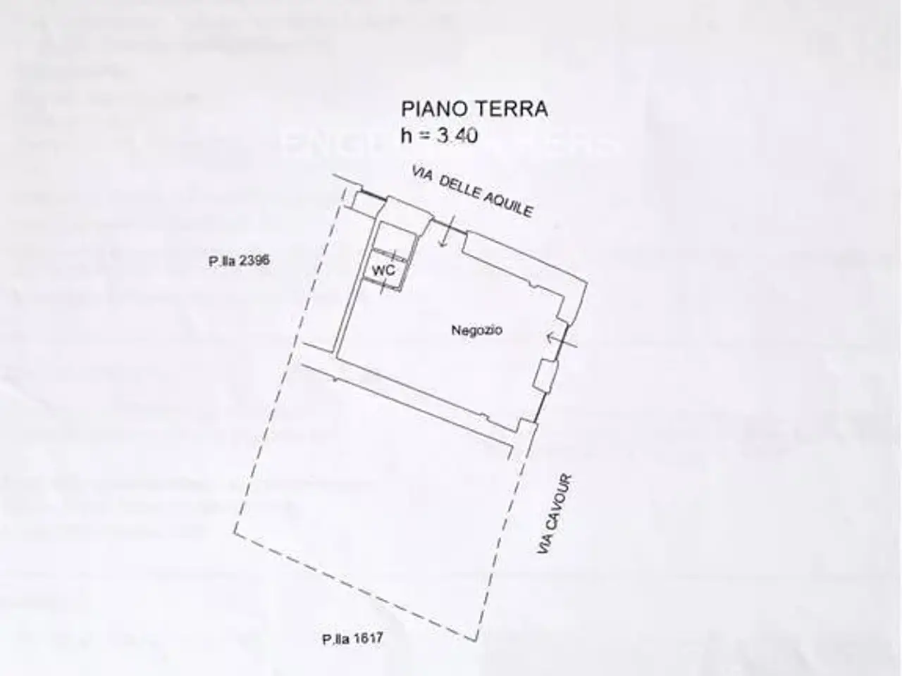 Negozio in Via delle Aquile 2, L'Aquila, {3} - Planimetria 1