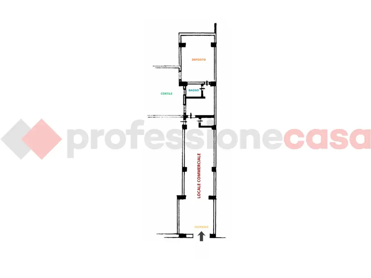 Negozio in Via Cesare Battisti  182, Taranto, {3} - Planimetria 1