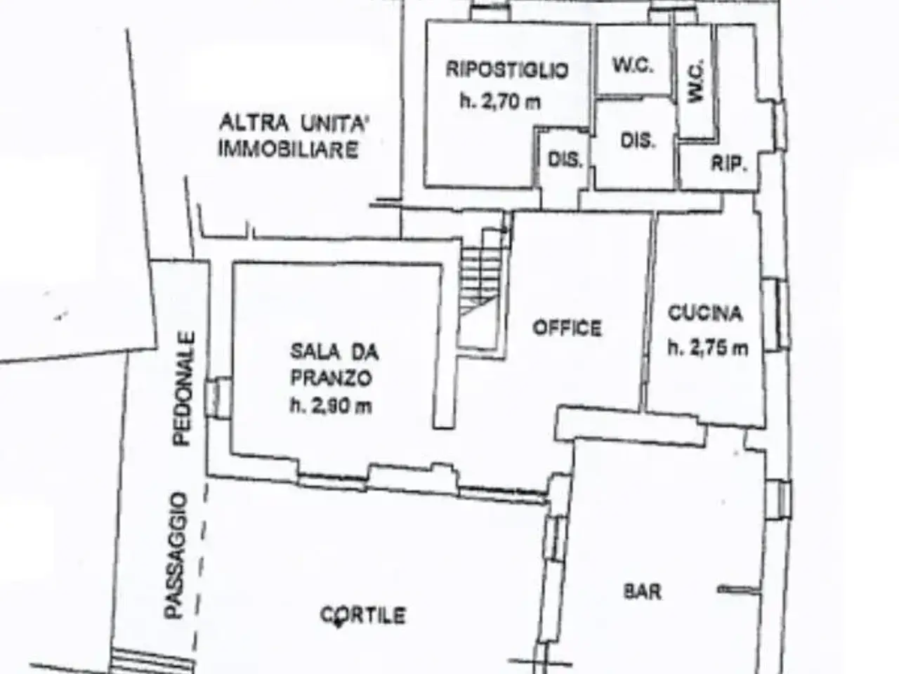 Negozio in Via Roma 2, Castello Di Brianza, {3} - Planimetria 1