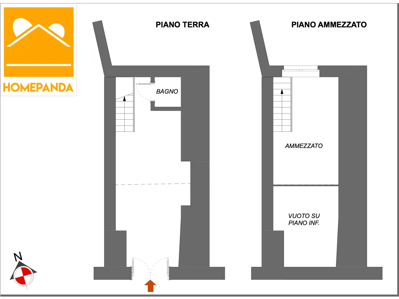 Negozio in Via Piave, Castel San Giorgio, {3} - Planimetria 1