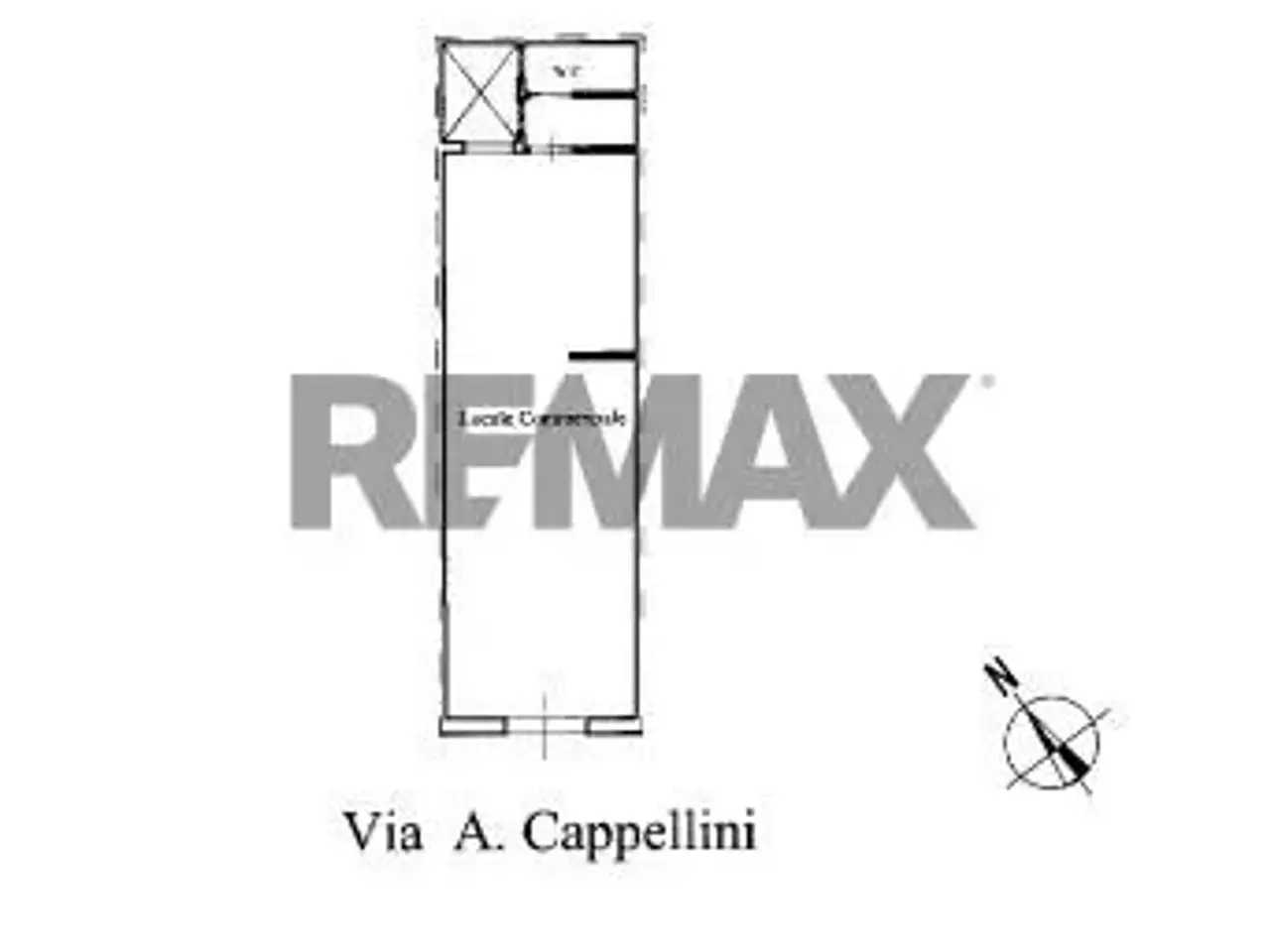 Negozio in Via Alfredo Cappellini 19, Vittoria, {3} - Planimetria 1