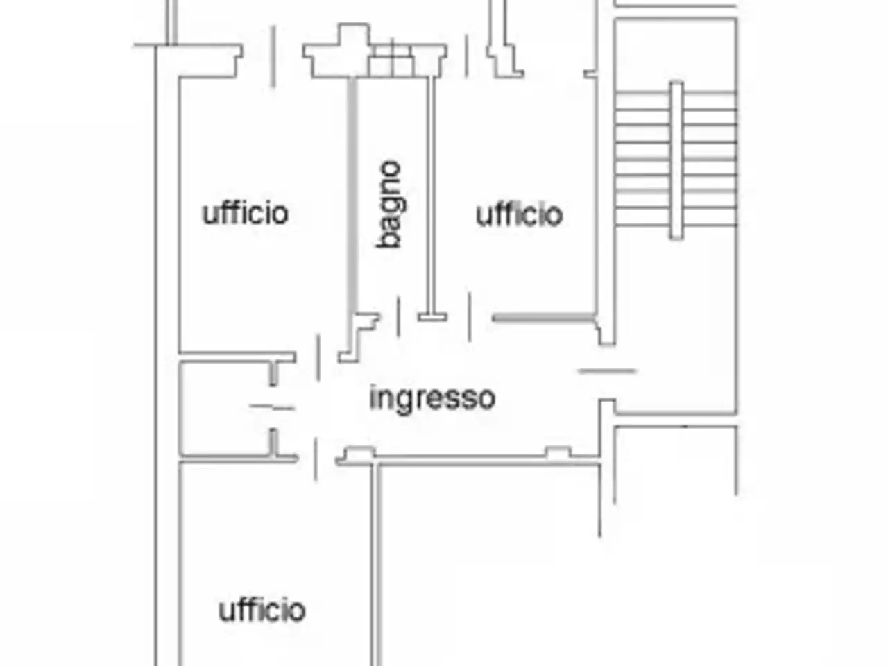 Ufficio in Via Pasquale Paoli 11, Torino, {3} - Planimetria 1