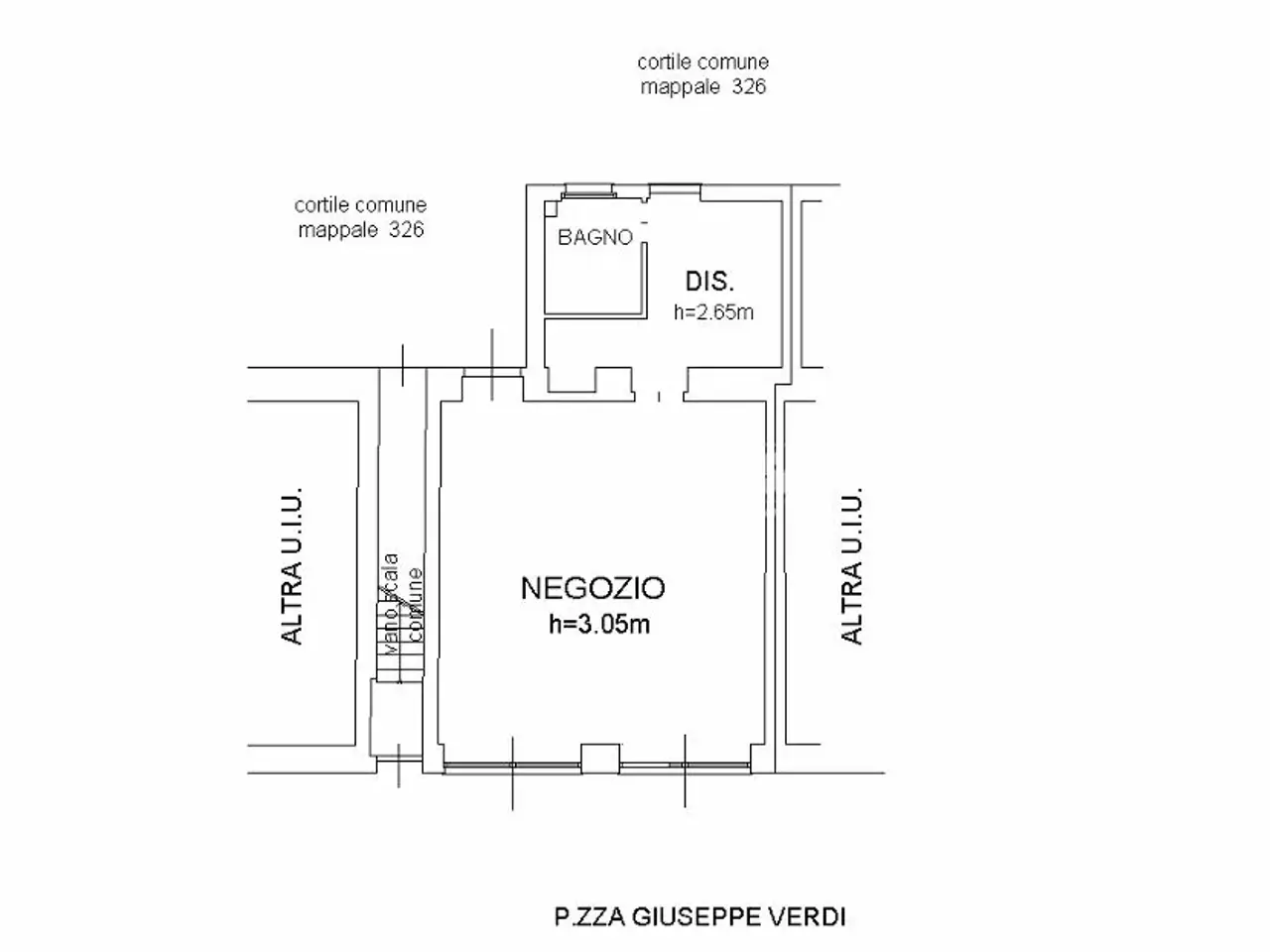 Negozio in Piazza Giuseppe Verdi 15, Seveso, {3} - Planimetria 1