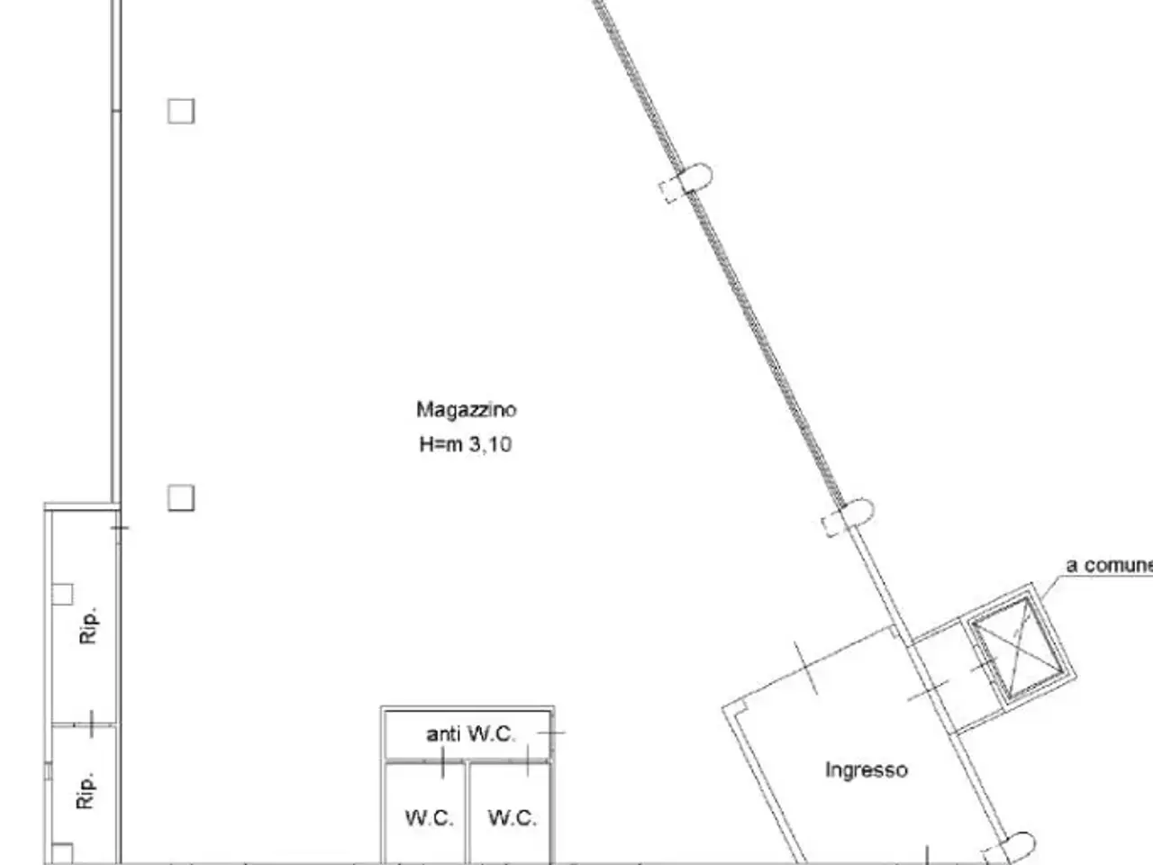 Negozio in Via Statale 170, Quarrata, {3} - Planimetria 1