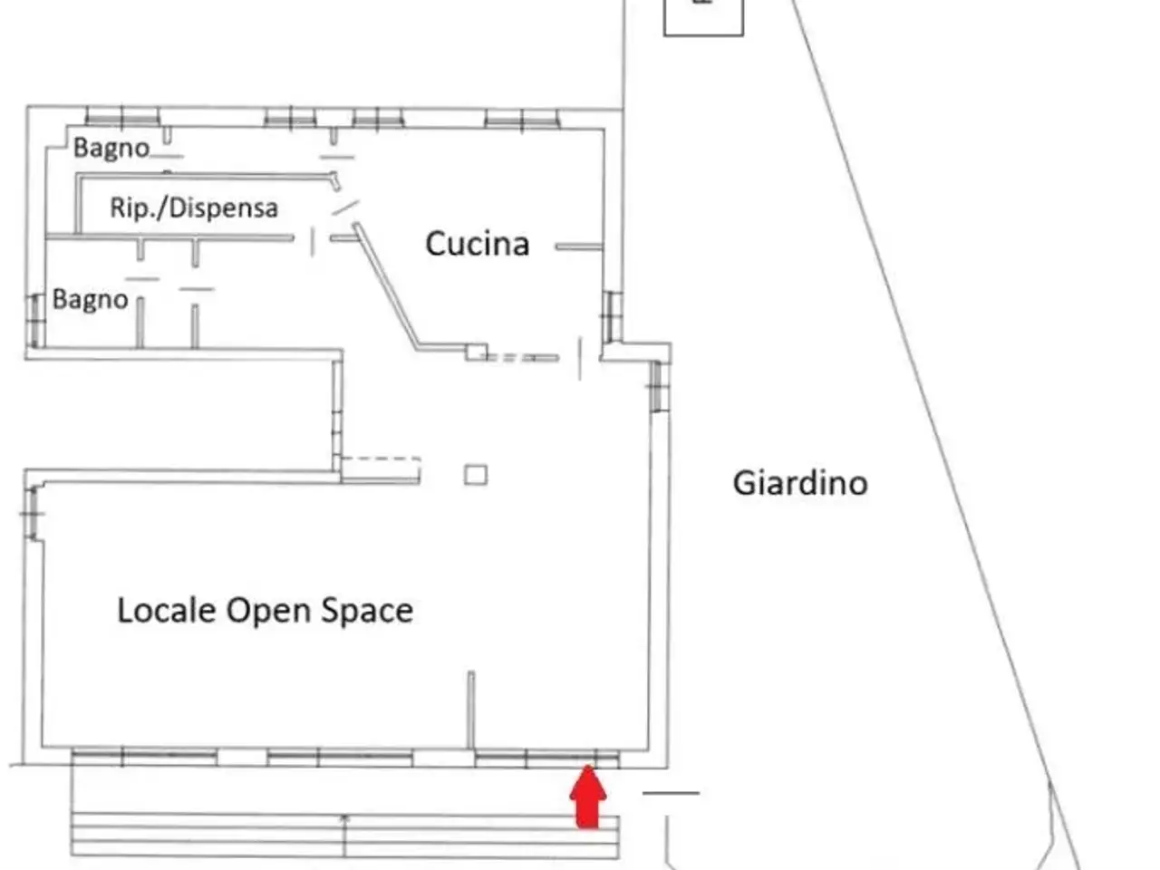 Negozio in Via Cristoforo Colombo 7, Carate Brianza, {3} - Planimetria 1
