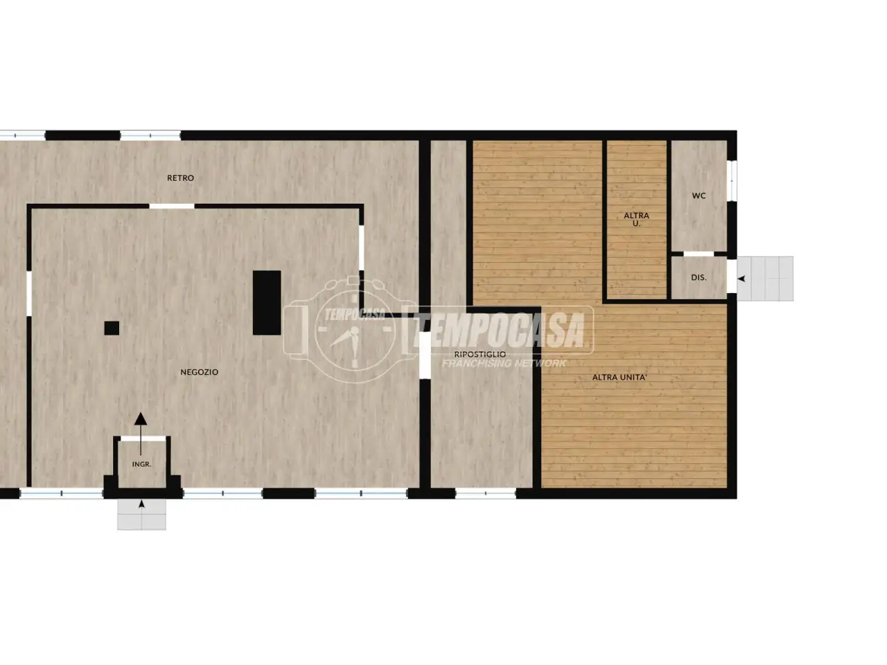 Negozio in Via IV Novembre, Erba, {3} - Planimetria 1