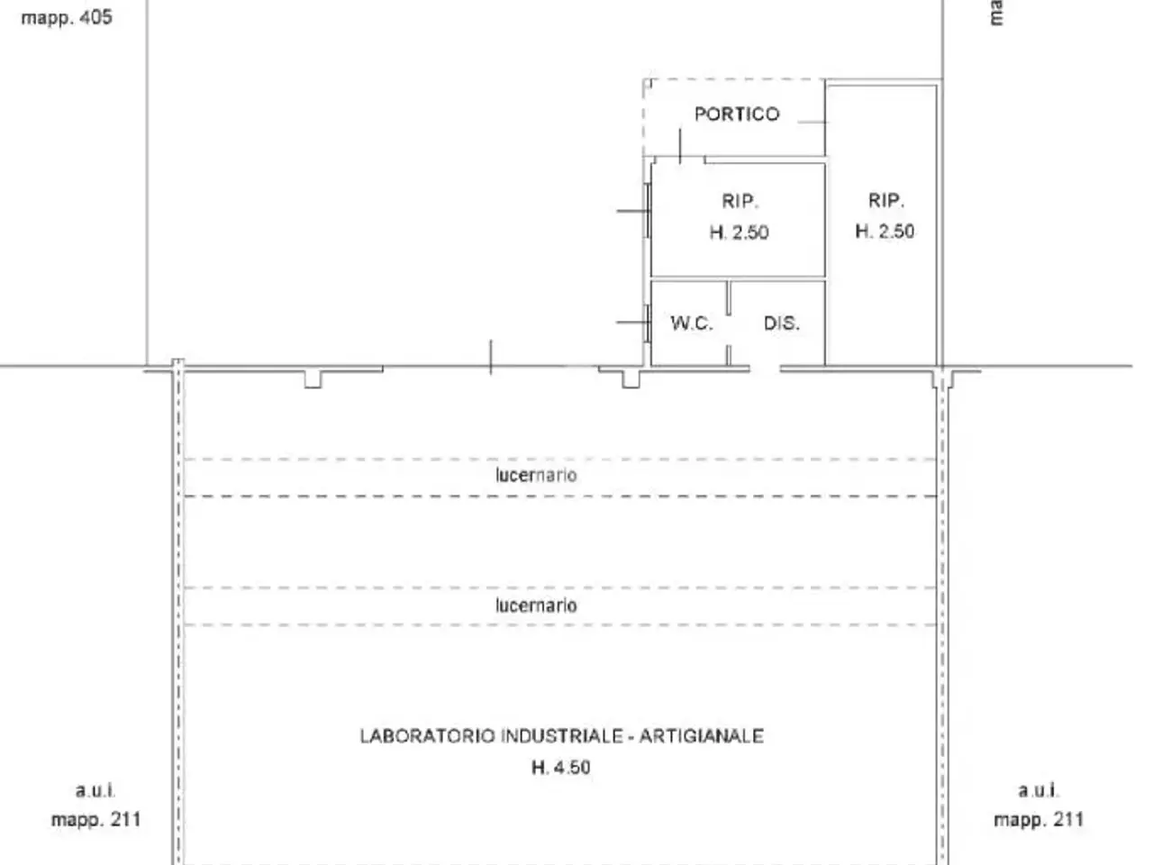 Capannone in Via Sant'Anna 26, Parabiago, {3} - Planimetria 1