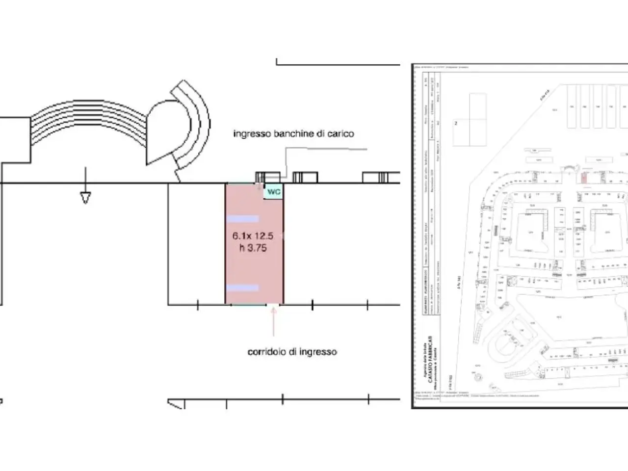 Negozio in Zona Industriale Asi 1, Marcianise, {3} - Planimetria 1