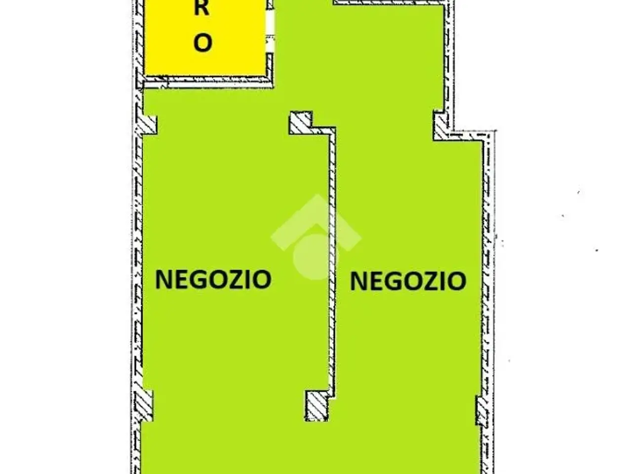 Negozio in Via Giulio Cesare Cordara 30, Alessandria, {3} - Planimetria 1