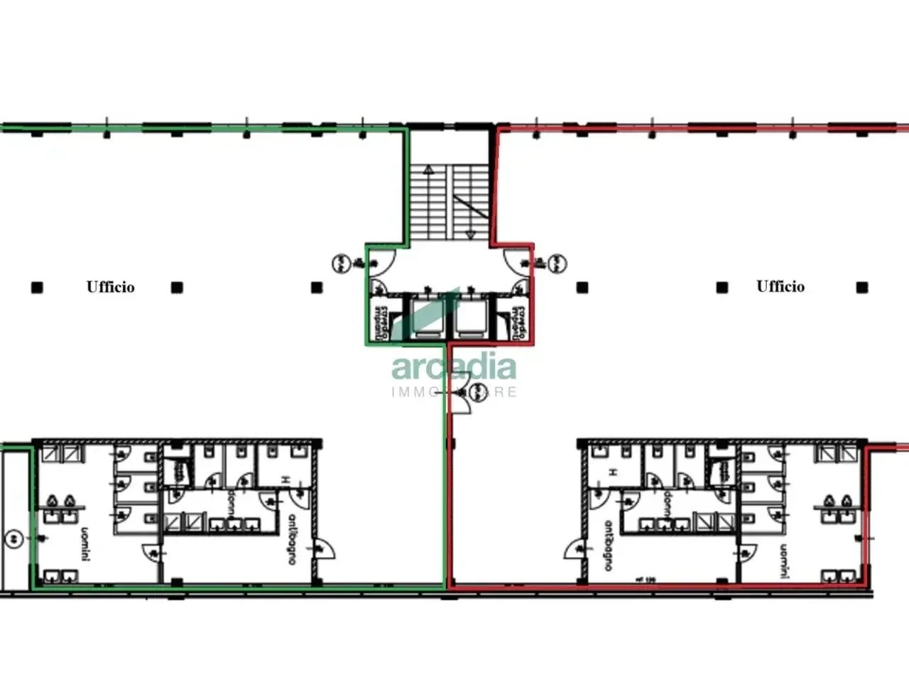 Ufficio in Via Saverio Milella 2/Bis, Bari, {3} - Planimetria 1
