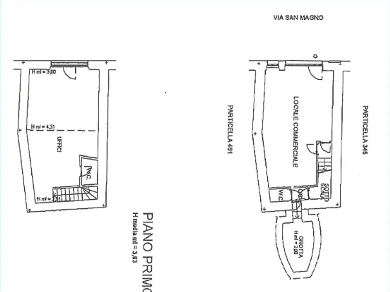 Ufficio in Via San Magno, Farnese, {3} - Planimetria 1