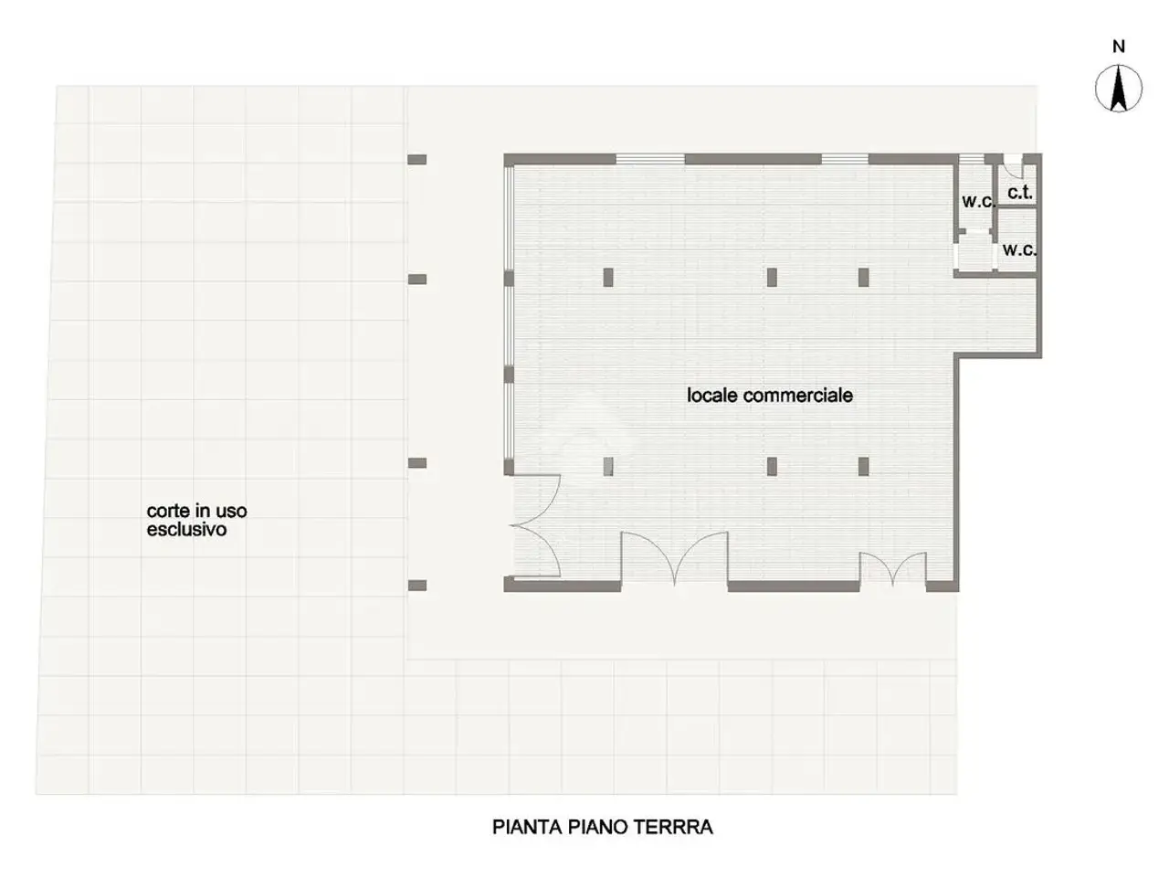 Negozio in Via Francesco Paolo Tosti 8, Martinsicuro, {3} - Planimetria 1