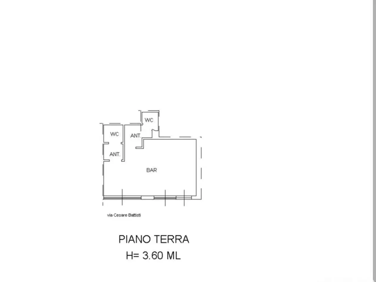 Negozio in Corso Via Cesare Battisti 76, Porto Sant'Elpidio, {3} - Planimetria 1