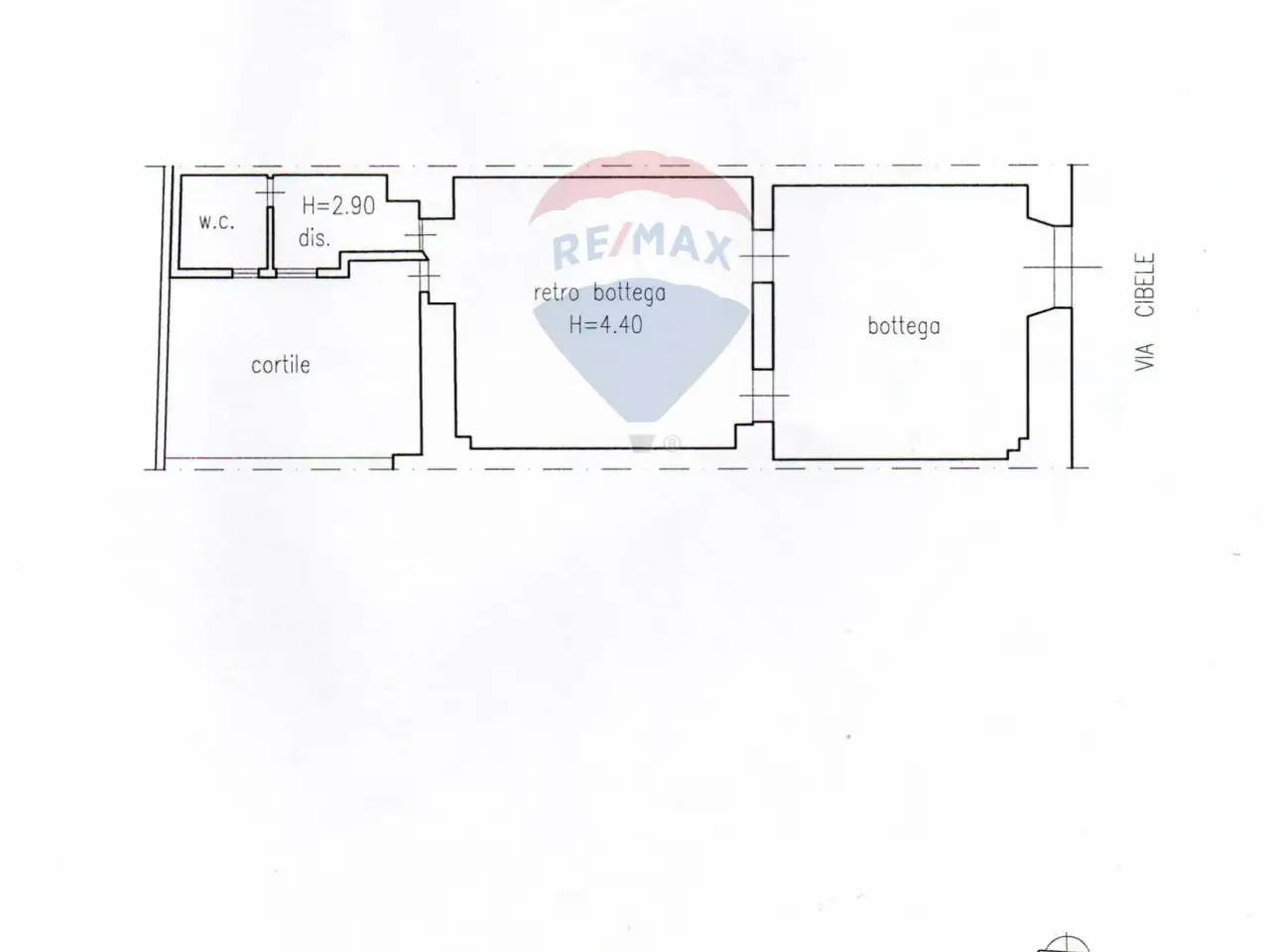 Negozio in Via Cibele 53, Catania, {3} - Planimetria 1