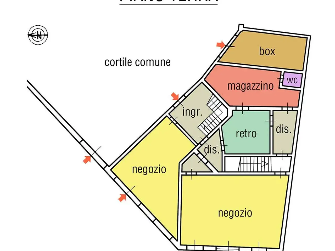 Negozio in Viale della Repubblica 44, Voghera, {3} - Planimetria 1