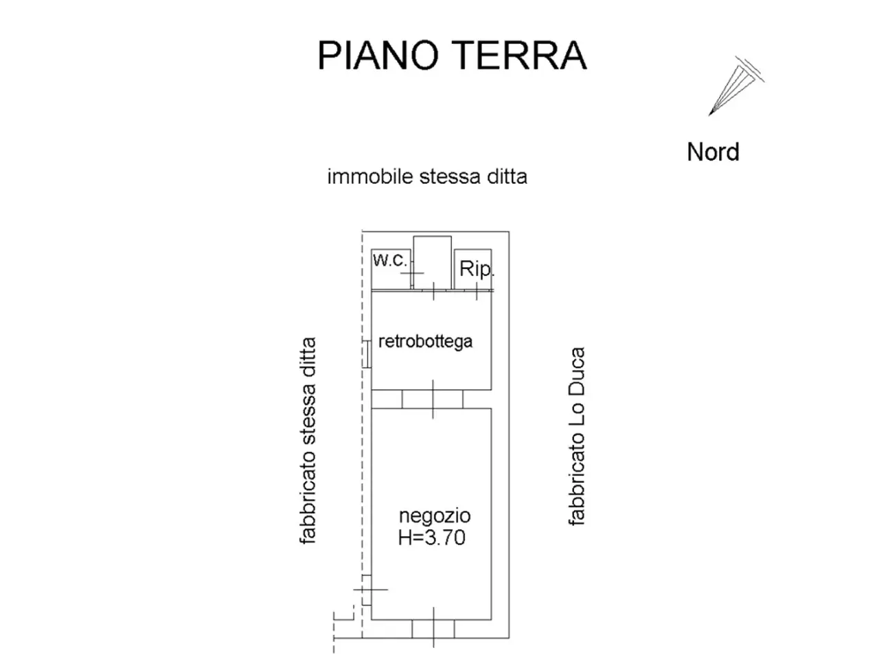 Negozio in Via Tenente Siro Brigiano 15, Milazzo, {3} - Planimetria 1