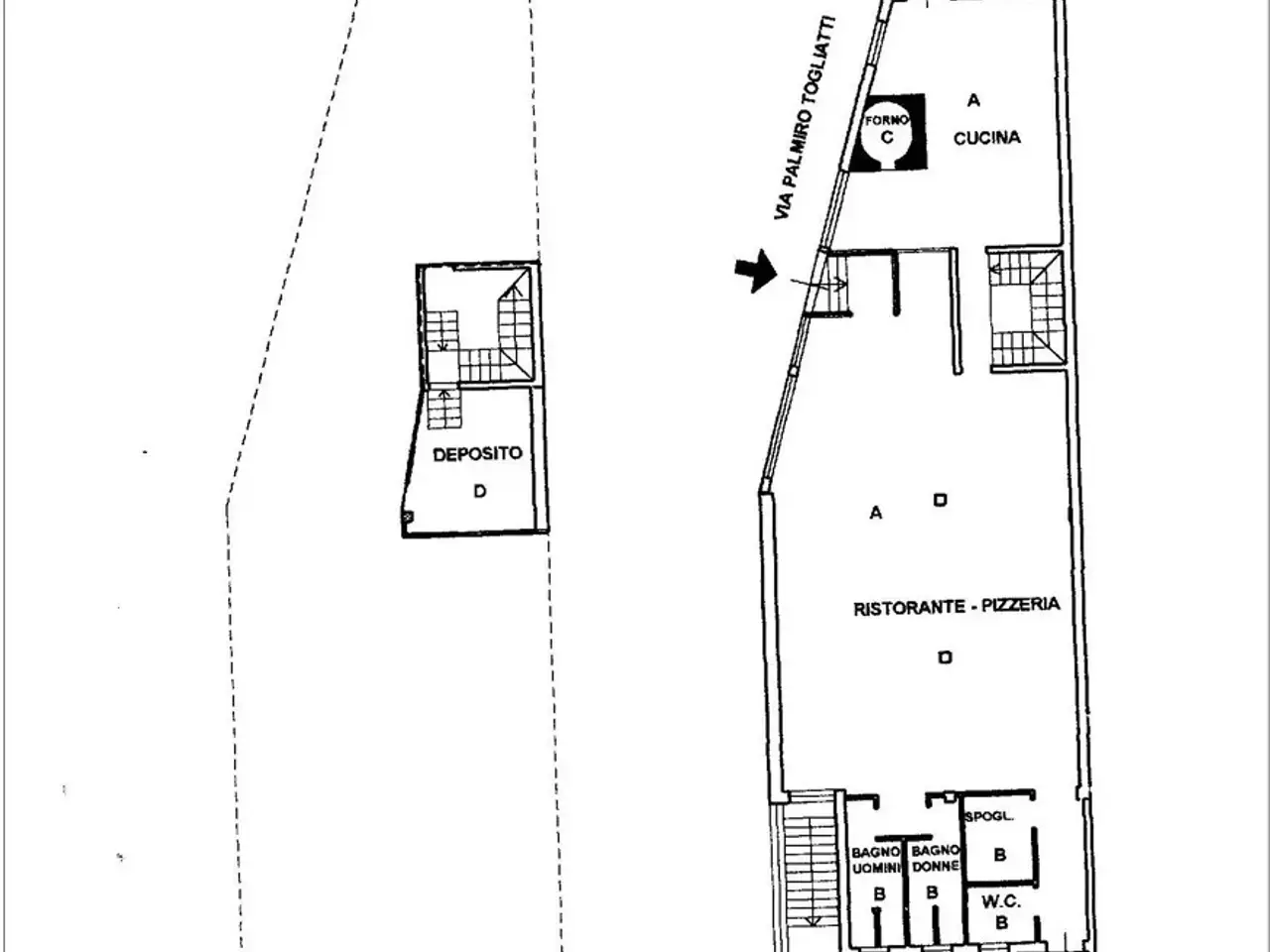 Ristorante in Via Palmiro Togliatti 124, Torre Santa Susanna, {3} - Planimetria 1