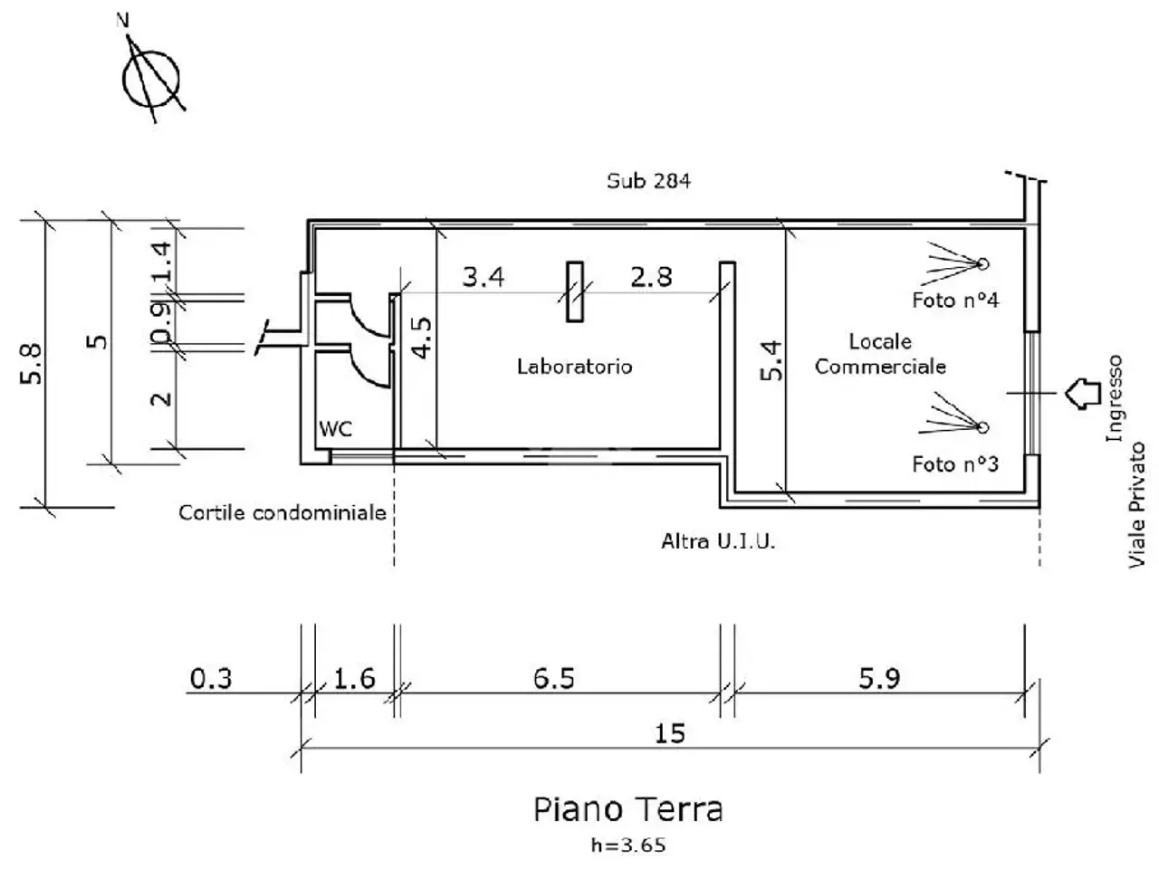 Negozio in Via Francesco Marchesiello 53, Caserta, {3} - Planimetria 1
