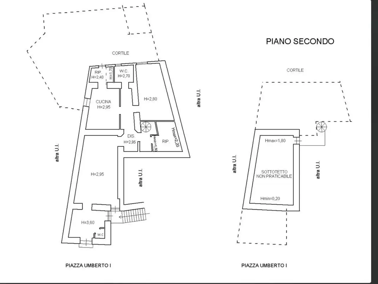 Bilocale in vendita, Piazza Umberto I' 7/8, Venosa - Planimetria 1