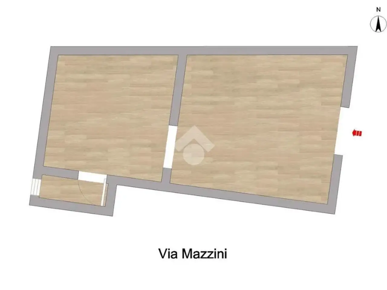 Negozio in Via Giuseppe Mazzini 36, Pollena Trocchia, {3} - Planimetria 1